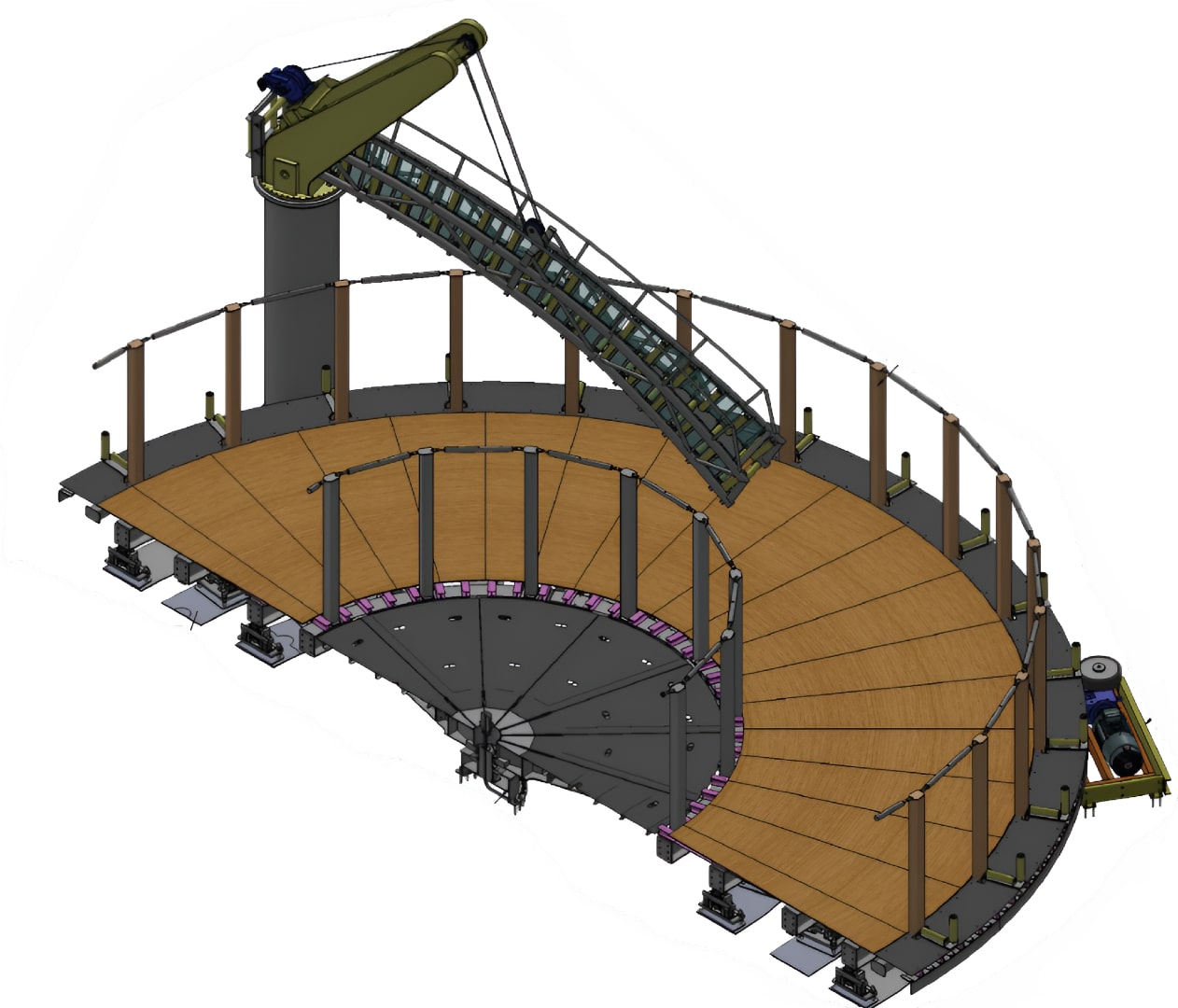 Enersea cable carousel design for SCA